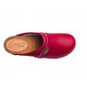 Chodaki drewniaki czerwone obuwie medyczne Clogers