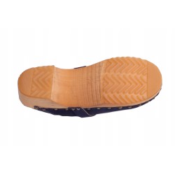 Chodaki drewniaki welur obuwie medyczne Clogers