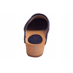 Chodaki drewniaki welur obuwie medyczne Clogers