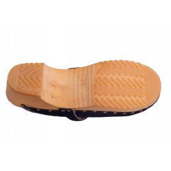 Chodaki drewniaki welur obuwie medyczne Clogers