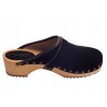Chodaki drewniaki welur obuwie medyczne Clogers
