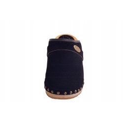 Chodaki drewniaki welur obuwie medyczne Clogers