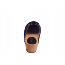 Chodaki drewniaki welur obuwie medyczne Clogers