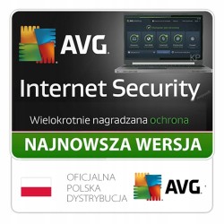 AVG Internet Security PL 3 PC/ 1 ROK