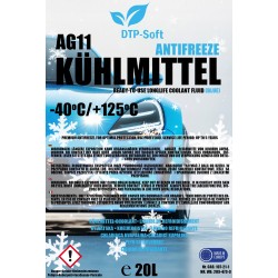 20L PŁYN CHŁODNIC AG11 CHŁODNICZY -40 C NIEBIESKI 1 x 20 Litrów TOP