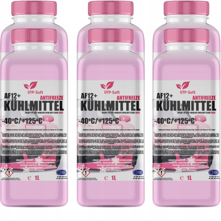 6 x 1L PŁYN CHŁODNIC CHŁODNICZY -35 C CZERWONY do AUDI BMW VW PREMIUM TOP