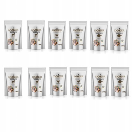 Dozer Mokra karma Mix Smaków Jagnię Kaczka Dorsz Classic Premium 12x100 g