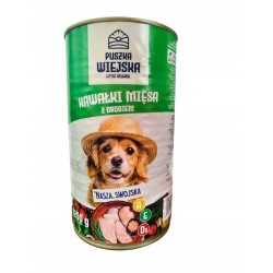 Puszka Wiejska Mokra karma dla psa drób puszka 10x1250g