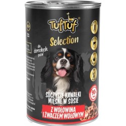 Tuf Tuf Selection 48x400g mokra karma dla psa bogata w wołowinę 415g