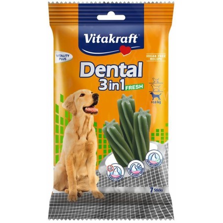 VITAKRAFT PIES DENTAL 3 w 1 przysmak dentystyczny 7 sztuk 180g