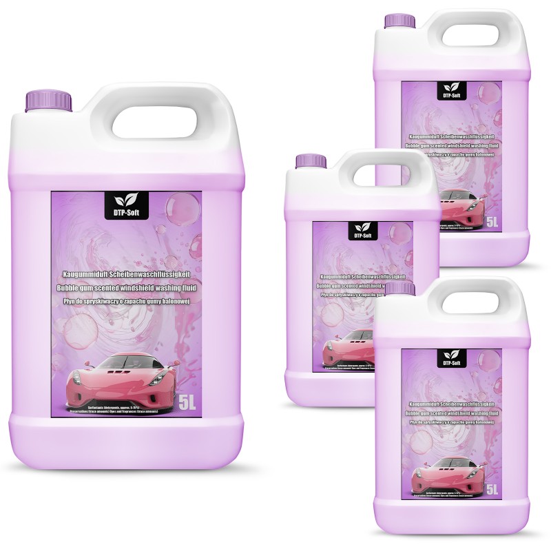 20L Płyn do spryskiwaczy Guma balonowa Sprysk letni 4 x 5 litrów PREMIUM