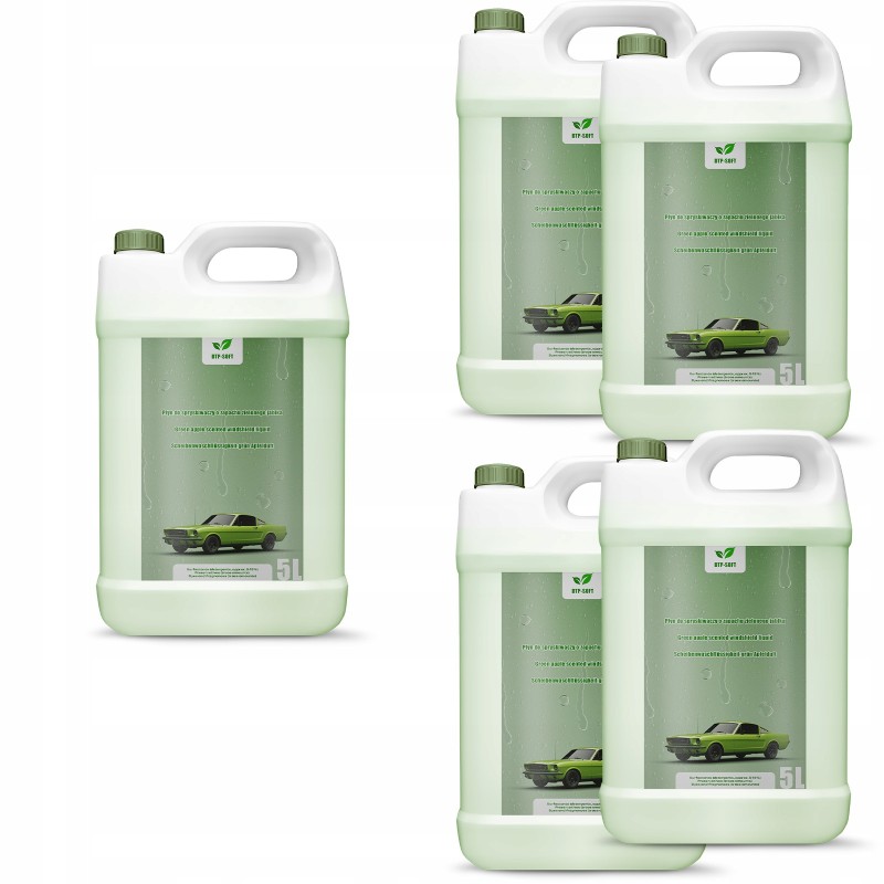 30L Płyn do spryskiwaczy Zielone Jabłko Sprysk letni 6 x 5 litrów PREMIUM