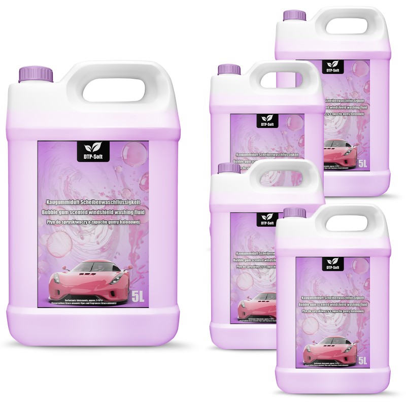 25L Płyn do spryskiwaczy Guma balonowa Sprysk letni 5 x 5 litrów PREMIUM