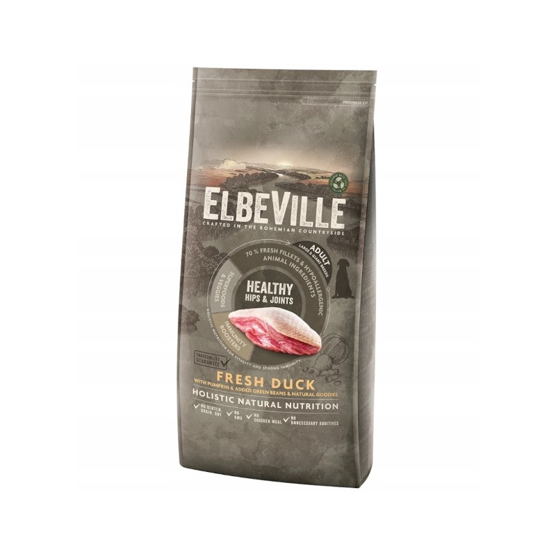 Elbeville 11,4kg sucha karma dla psa kaczka duże rasy hipoalergiczna
