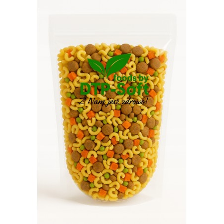 1kg Makaron instant z dodatkiem łososia dla psa sucha karma smaczna