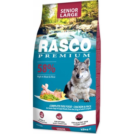 RASCO PREMIUM DOG SENIOR LARGE KARMA DLA PSA z kurczakiem i ryżem 15kg