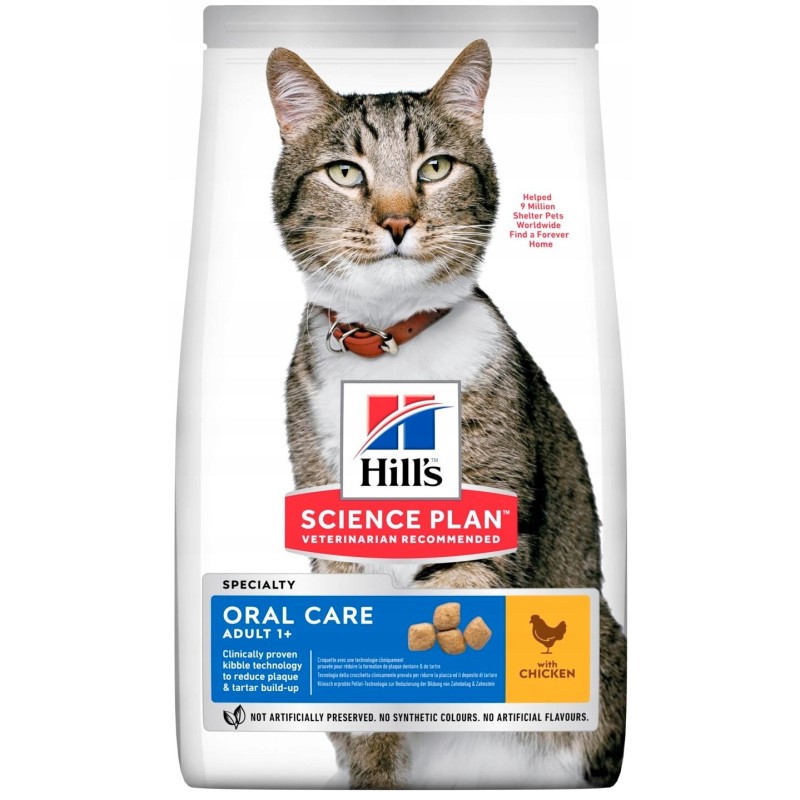 Hill's SP Adult Oral Care sucha karma dla dorosłych kotów 1+ 1,5kg