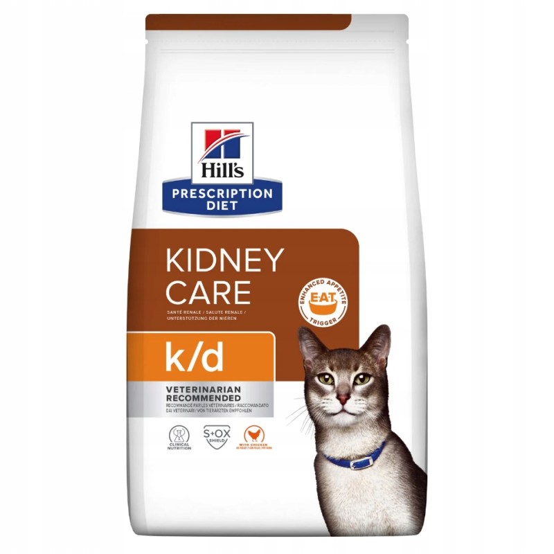 Hill's PD k/d Kidney Care sucha karma dla kota z kurczakiem 1,5kg