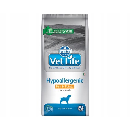Farmina VetLife Dog Hypoallergenic Fish Potato 2kg sucha karma dla psów