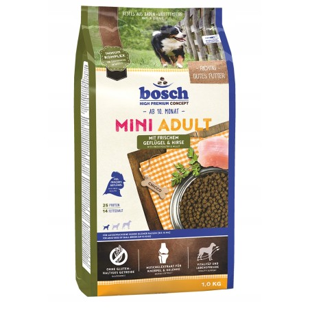 BOSCH Mini Adult drób i proso 1kg sucha karma dla psa