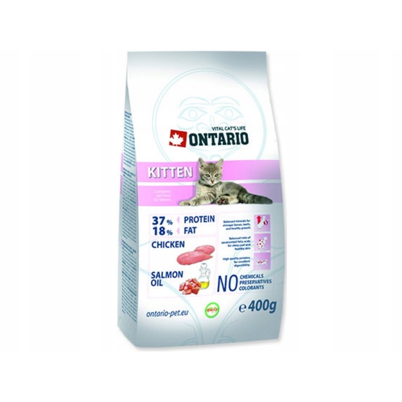 Ontario Cat Kitten Chicken sucha karma dla kociąt kurczak 400g