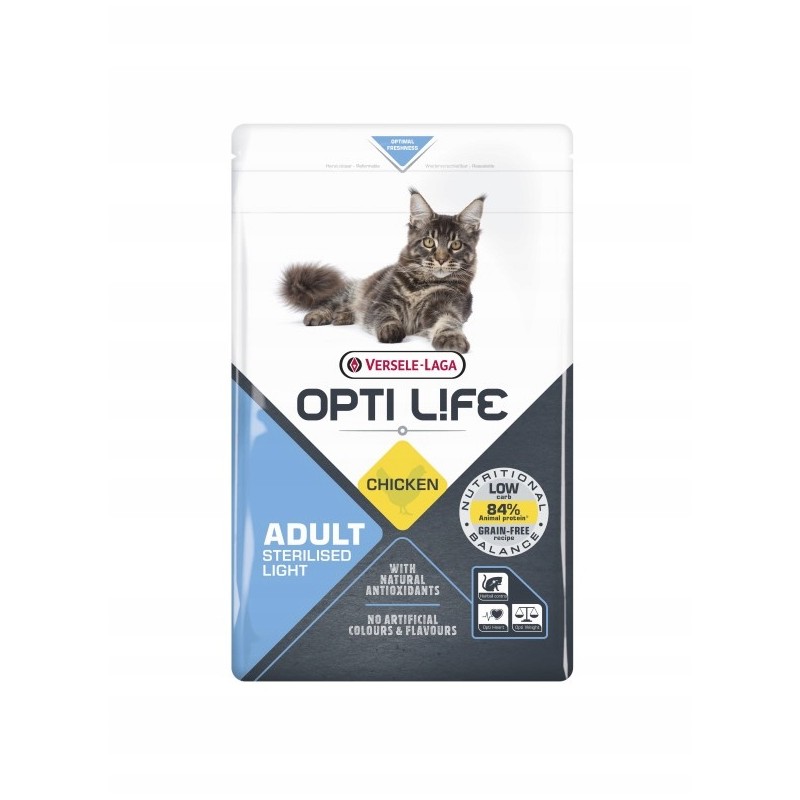 Opti Life Cat Light sucha karma dla kotów sterylizowanych kurczak 1kg