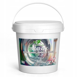 1kg BORAKS CZYSTY BORAX CZYSTOŚĆ 99,99% CZTEROBORAN SODU Wiaderko do prania