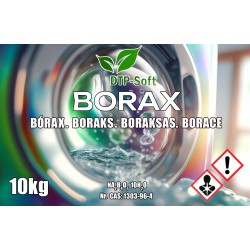 10kg BORAKS CZYSTY BORAX CZYSTOŚĆ 99,9% CZTEROBORAN SODU Wiaderko do prania