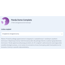 Panda Dome Complete Global Protection UNLIMITED 1 Rok