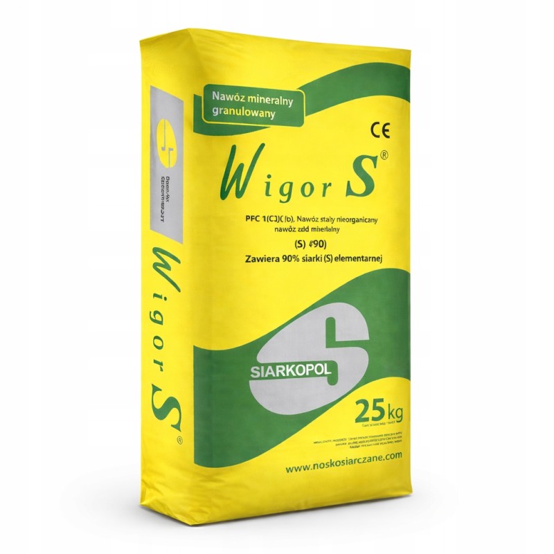 25KG SIARKA GRANULOWANA SIARCZAN NAWÓZ SIARKA SIARKOPOL GRANULAT WIGOR S