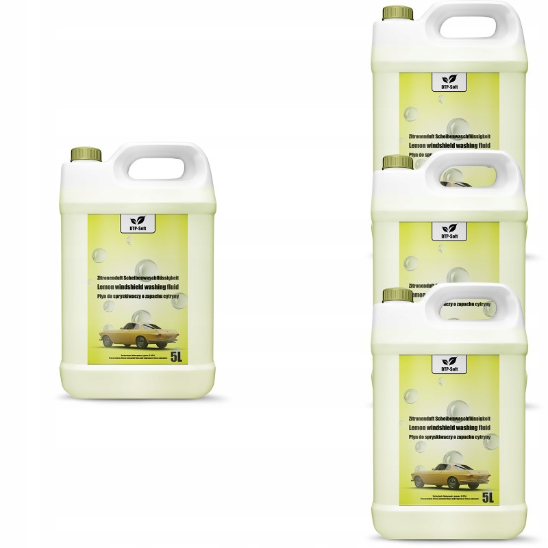 20L Płyn do spryskiwaczy Cytrusowy Sprysk letni 4 x 5 litrów TOP