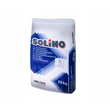 Sól spożywcza biała drobna sól warzona Solino 25kg