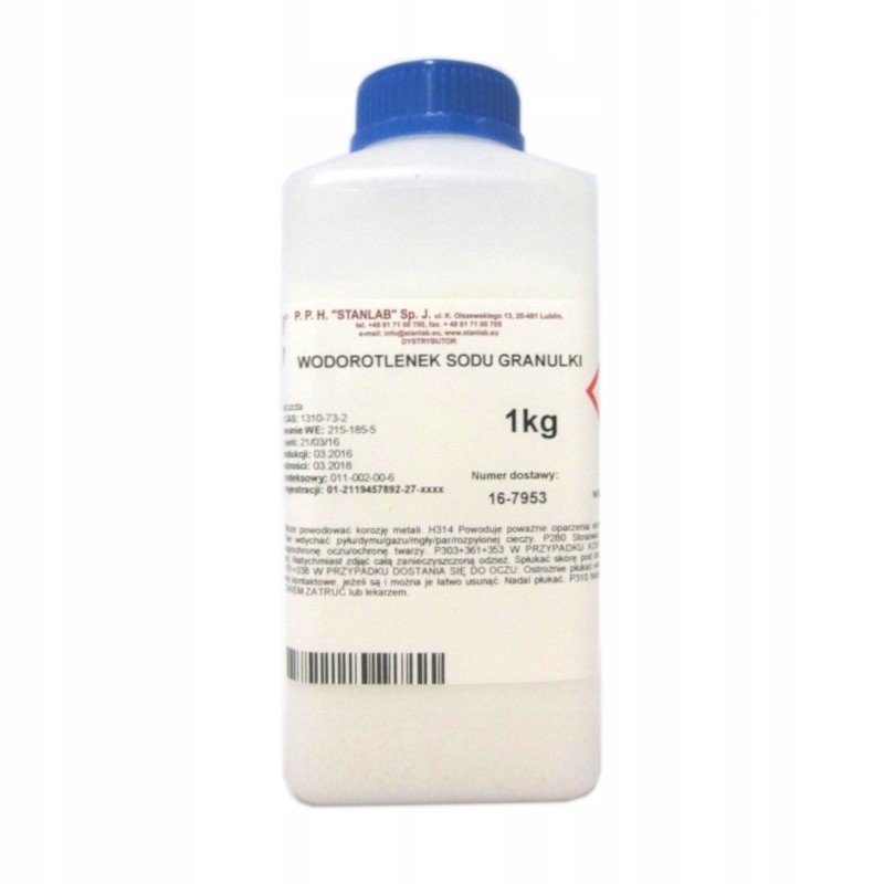 1kg Wodorotlenek sodu Soda Kaustyczna 1000 g