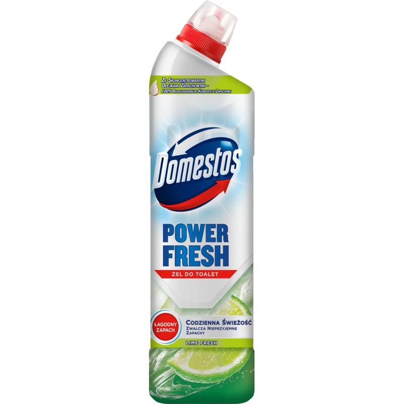 Domestos Power Fresh żel płyn 700ml limonka czyszczenie WC