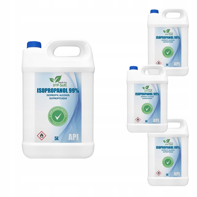 20L Alkohol izopropylowy IPA 99,9% izopropanol 4 x 5 litrów