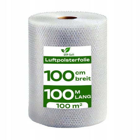 FOLIA BĄBELKOWA PĘCHERZYKOWA szerokość 100cm OCHRONNA DŁUGA nawój 100m TOP