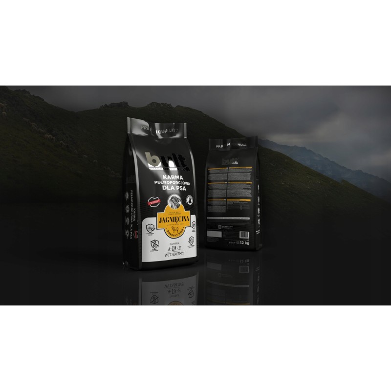 BULT 12kg Sucha karma dla psa z jagnięciną pełnowartościowa premium