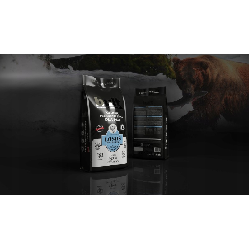 BULT 12kg Sucha karma dla psa z łososiem i pstrągiem pełnowartościowa