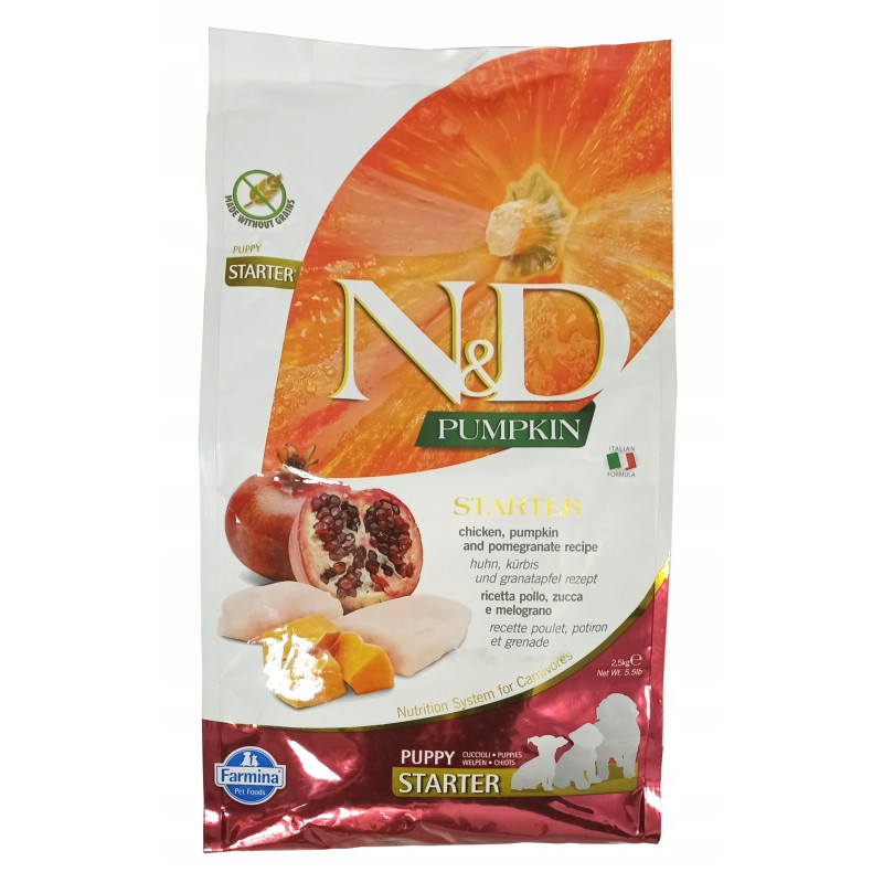 Farmina ND Puppy Starter Pumpkin karma sucha dla szczeniąt kurczak 2,5 kg