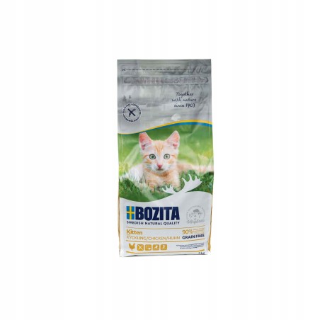 BOZITA Kitten Chicken sucha karma dla kota kociąt bezzbożowa kurczak 2kg