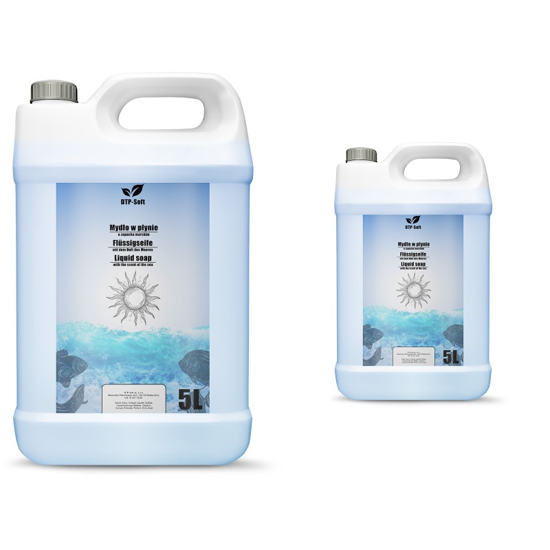 Mydło w płynie do mycia rąk zapachowe ocean 2 x 5 litrów Podhale TOP