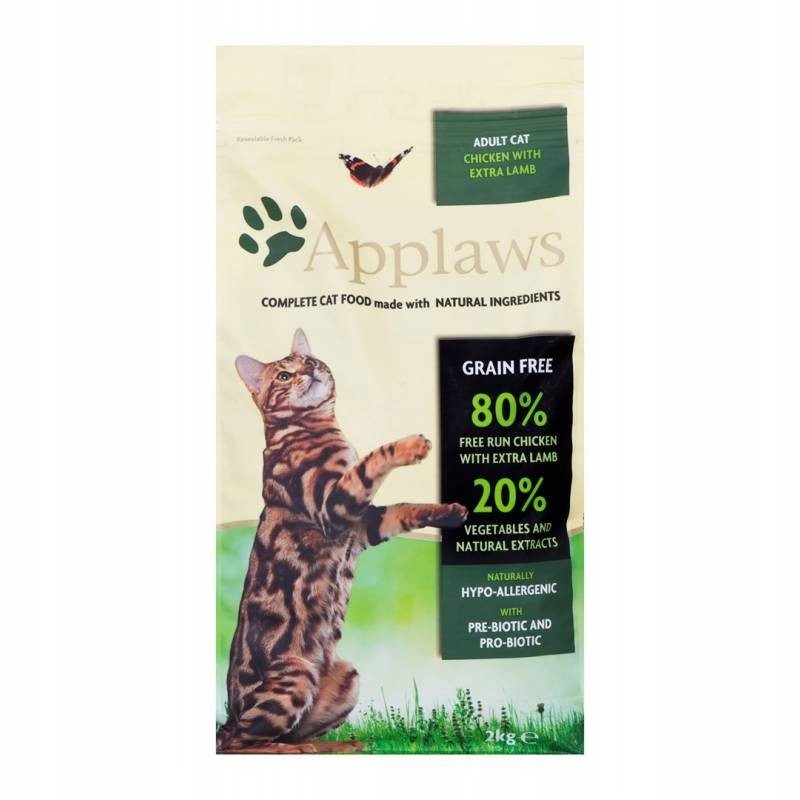 Applaws Adult Cat sucha karma dla kota kuczak i jagnięcina 2kg