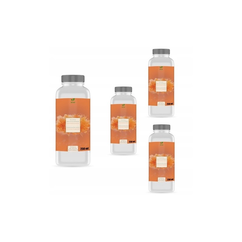 Płyn do spryskiwaczy LETNI POMARAŃCZ KONCENTRAT 1:100 4x250 ml wydajny