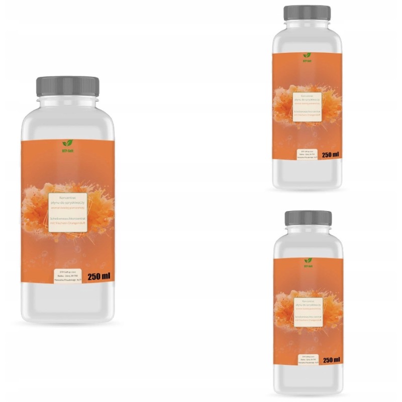 Płyn do spryskiwaczy LETNI POMARAŃCZ KONCENTRAT 1:100 3x250 ml wydajny
