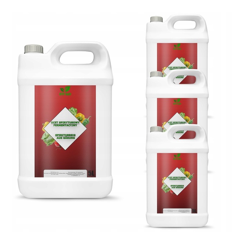 20L Ocet spirytusowy fermentacyjny 10% 4 x 5L 5000ml Podhale