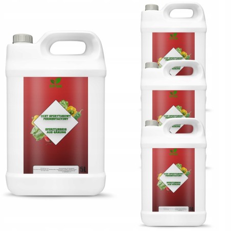 20L Ocet spirytusowy fermentacyjny 10% 4 x 5L 5000ml Podhale