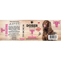 Dozer mokra karma premium dla psa bogata w cielęcinę 800g cielęcina