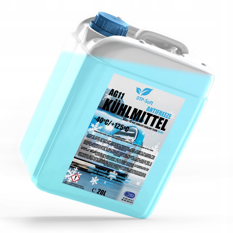 PŁYN CHŁODNIC AG11 CHŁODNICZY -40 C NIEBIESKI 20L TOP