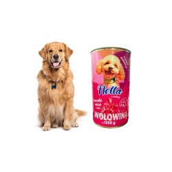 Nella Mokra karma dla psa wołowina puszka 20x1250g