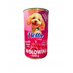 Nella Mokra karma dla psa wołowina puszka 20x1250g